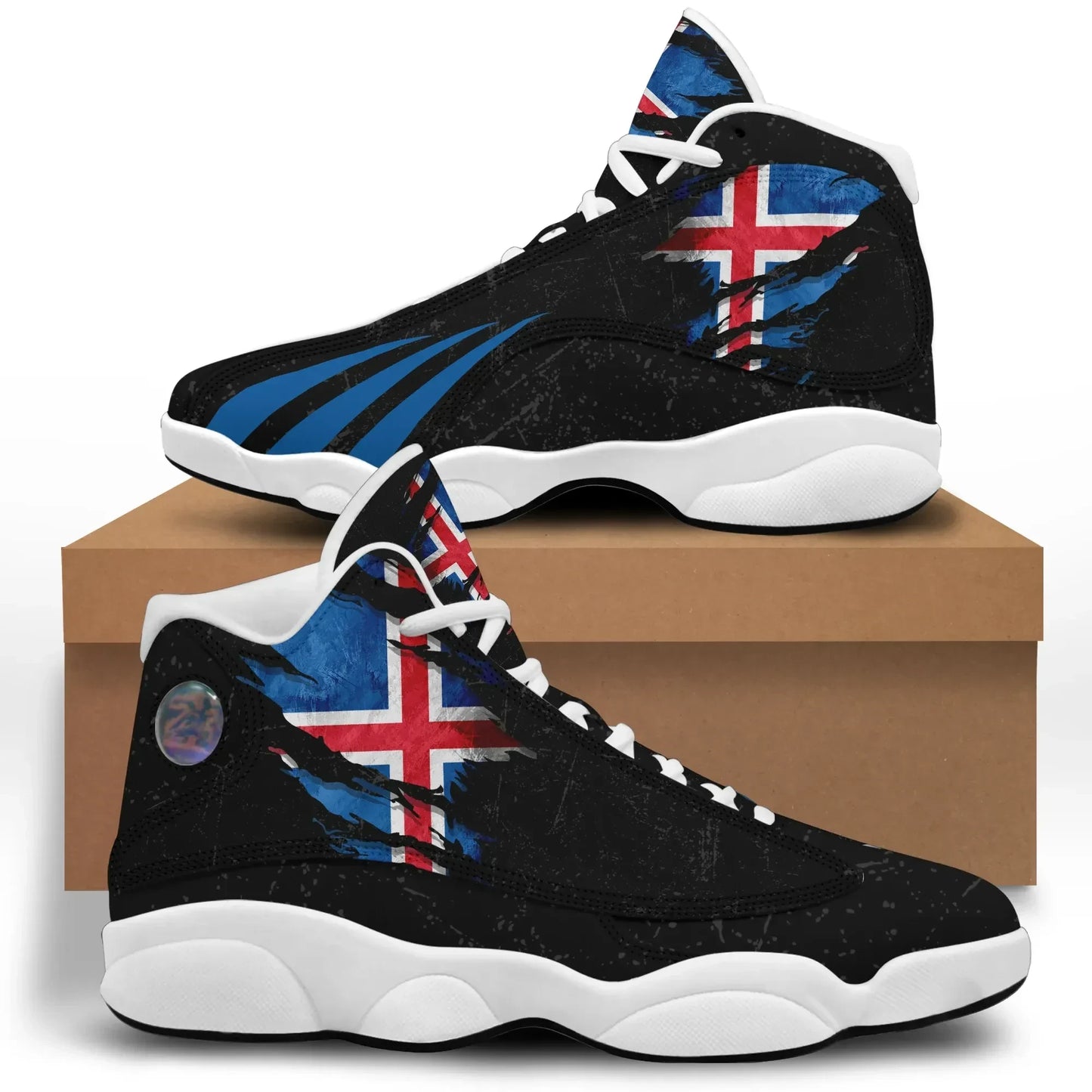 Iceland In Me High Top Sneakers Shoes Special Grunge Style