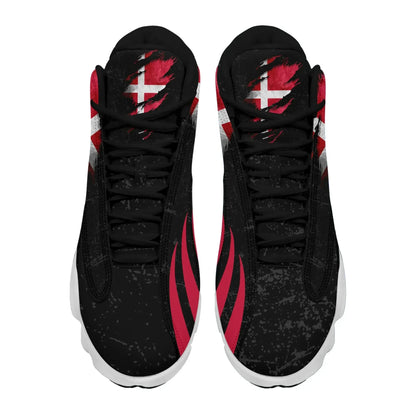 Denmark In Me High Top Sneakers Shoes Special Grunge Style