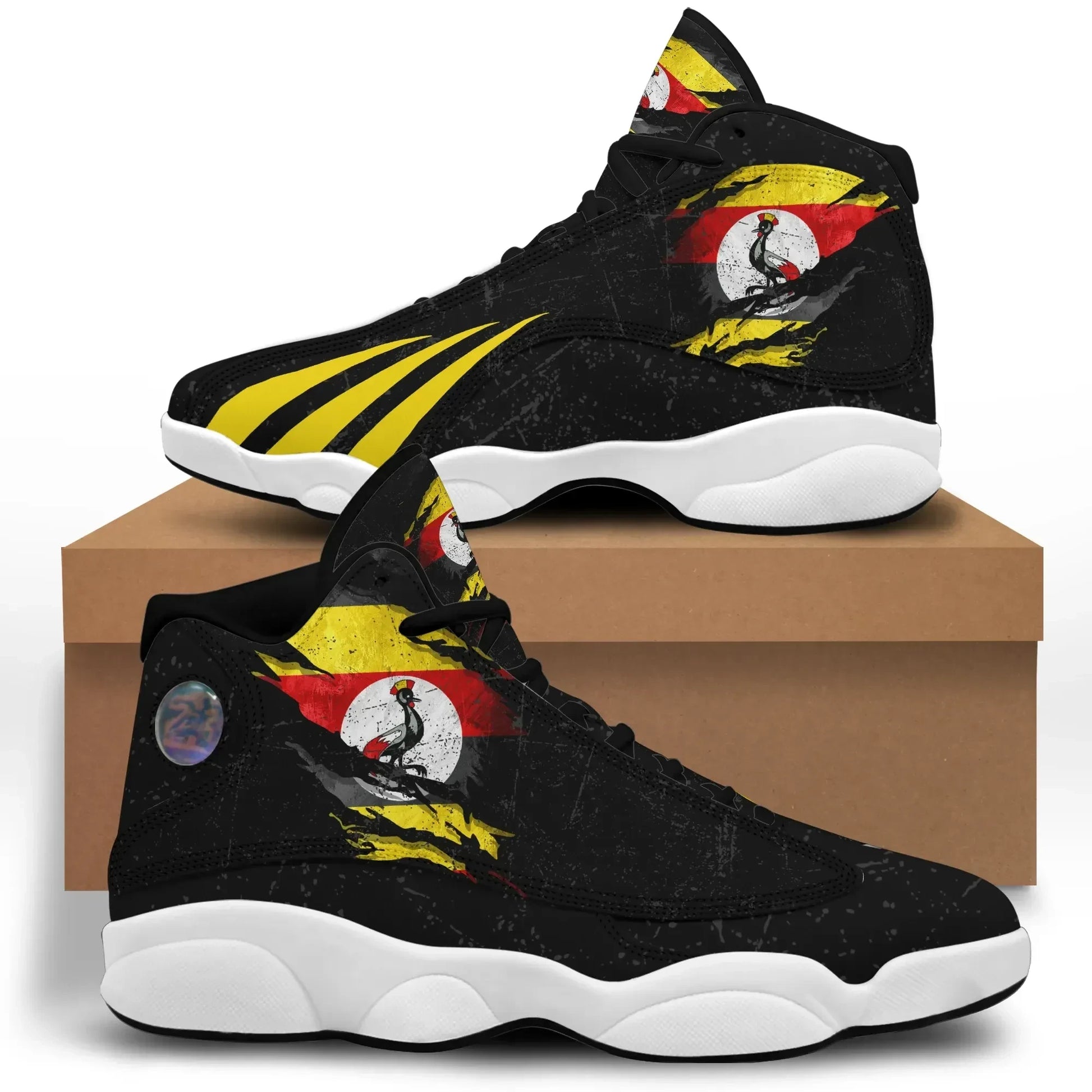 Uganda In Me High Top Sneakers Special Grunge Style