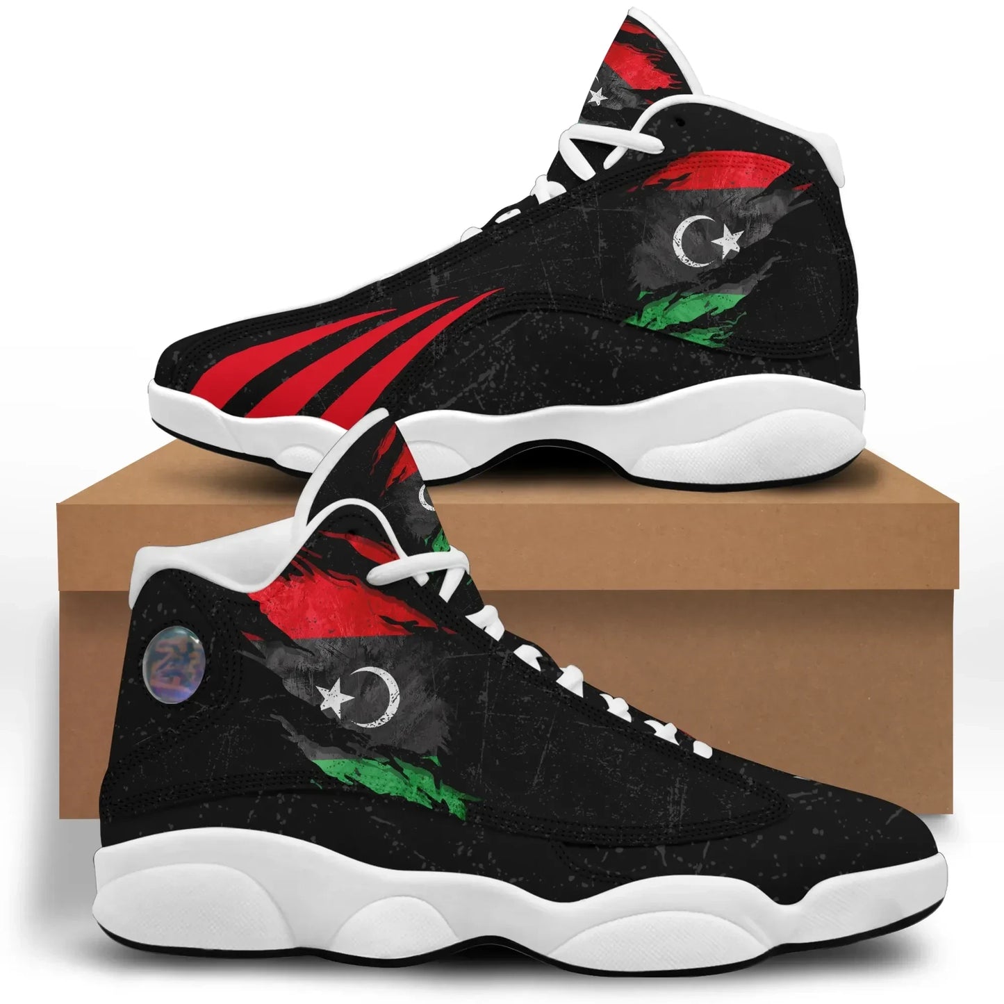 Libya In Me High Top Sneakers Special Grunge Style