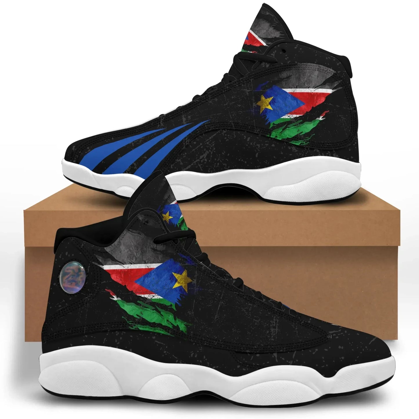 South Sudan In Me High Top Sneakers Special Grunge Style