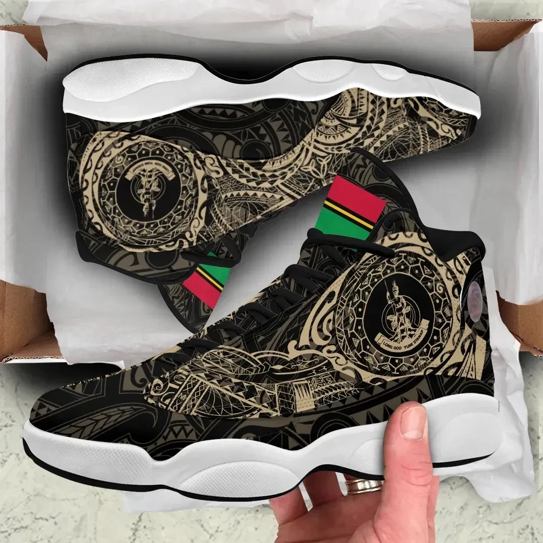 Vanuatu Tattoo High Top Sneakers Shoes