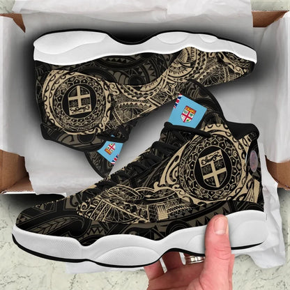 Fiji Tattoo High Top Sneakers Shoes