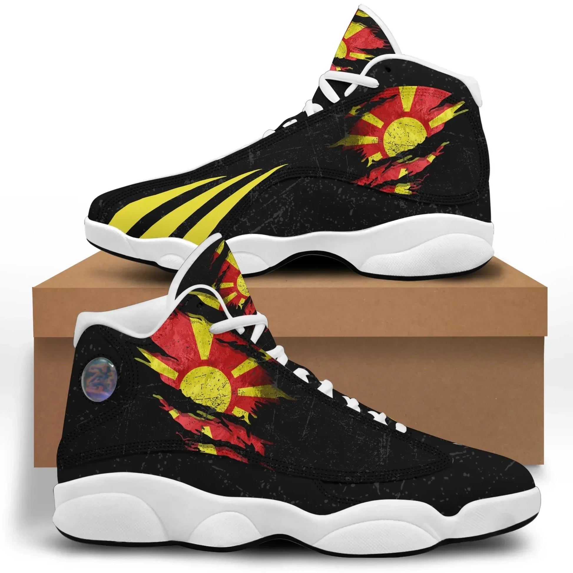 North Macedonia In Me High Top Sneakers Shoes Special Grunge Style