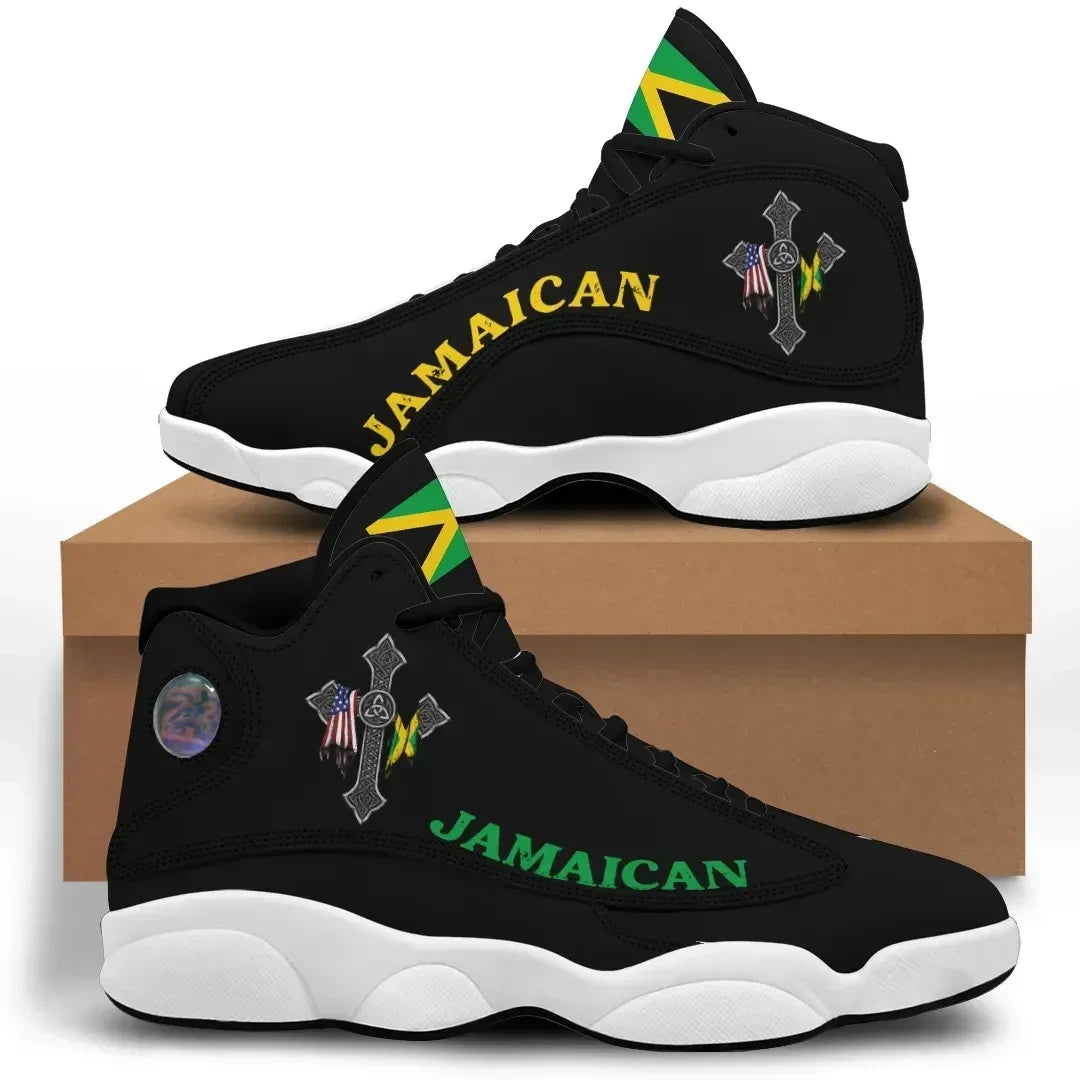 Jamaican High Top Sneakers Shoes