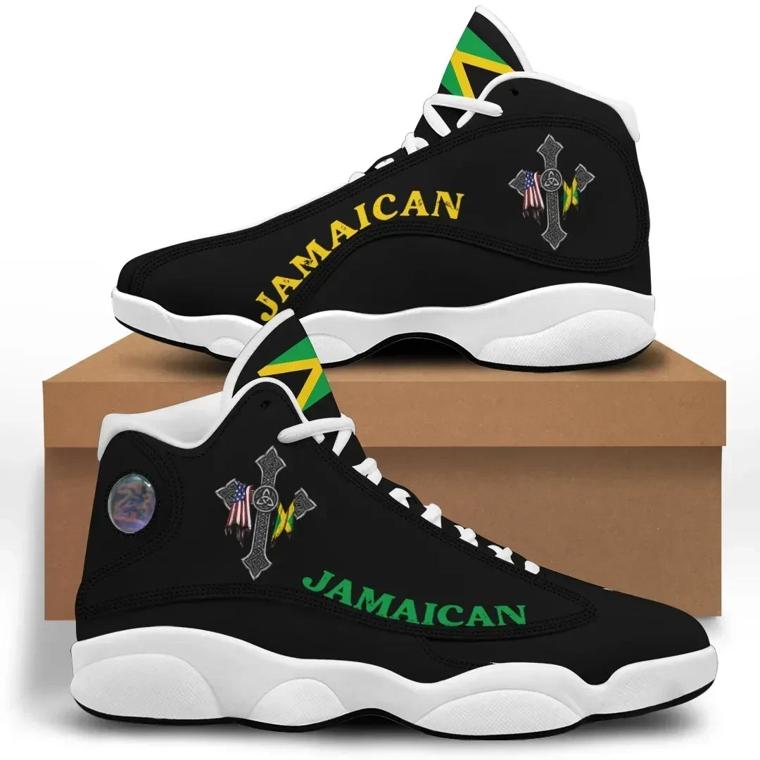 Jamaican High Top Sneakers Shoes