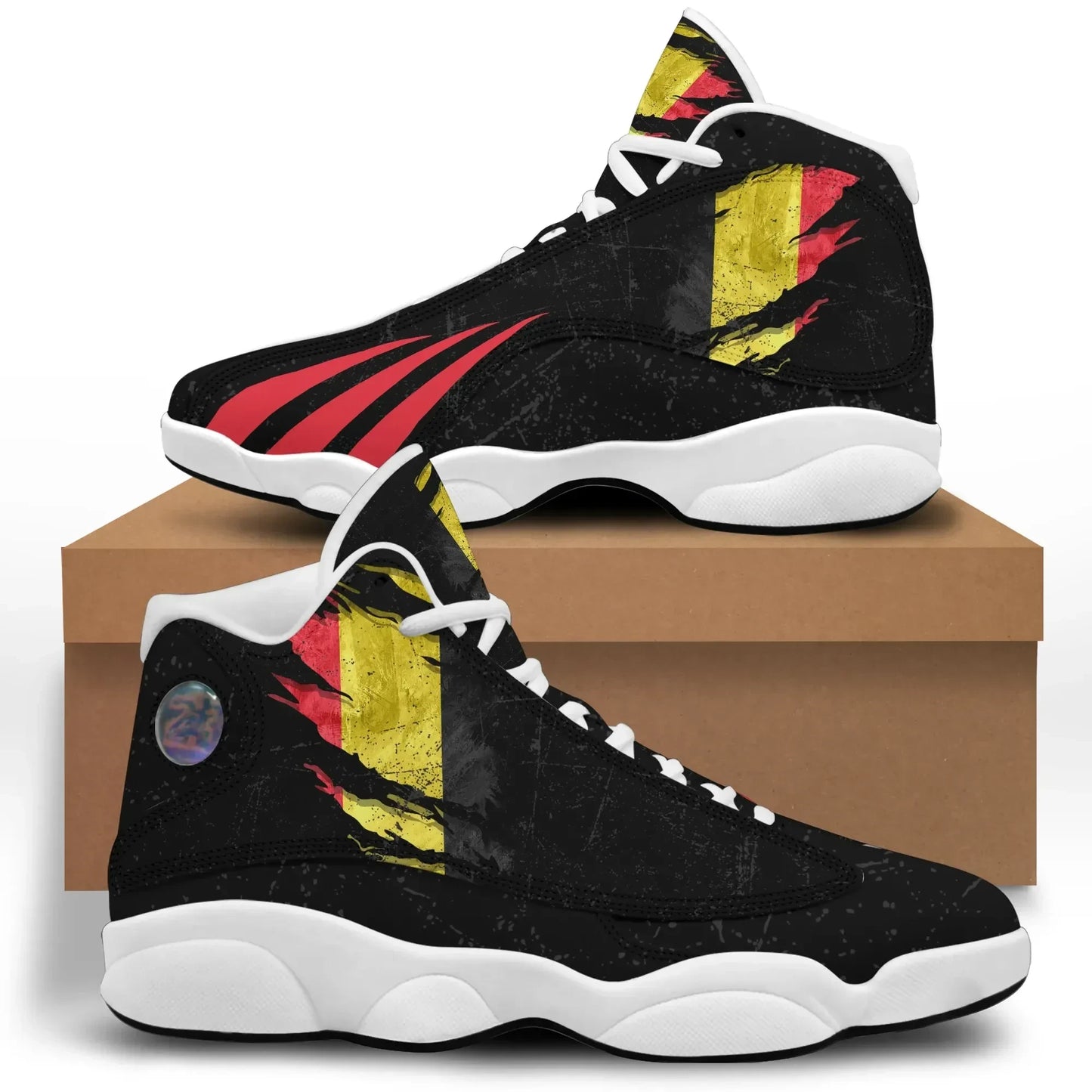 Belgium In Me High Top Sneakers Shoes Special Grunge Style