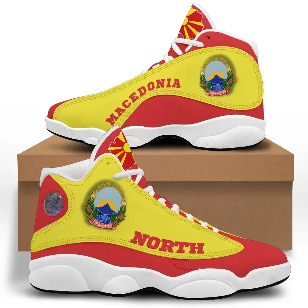 North Macedonia High Top Sneakers Shoes