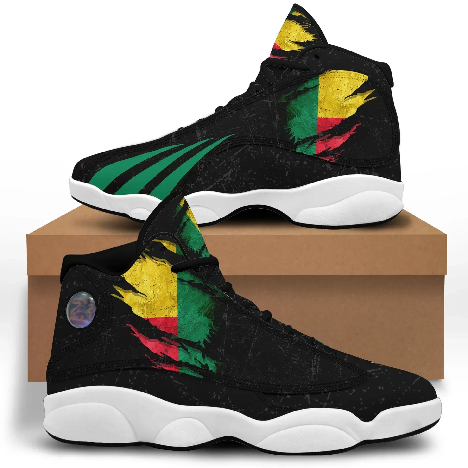 Benin In Me High Top Sneakers Special Grunge Style