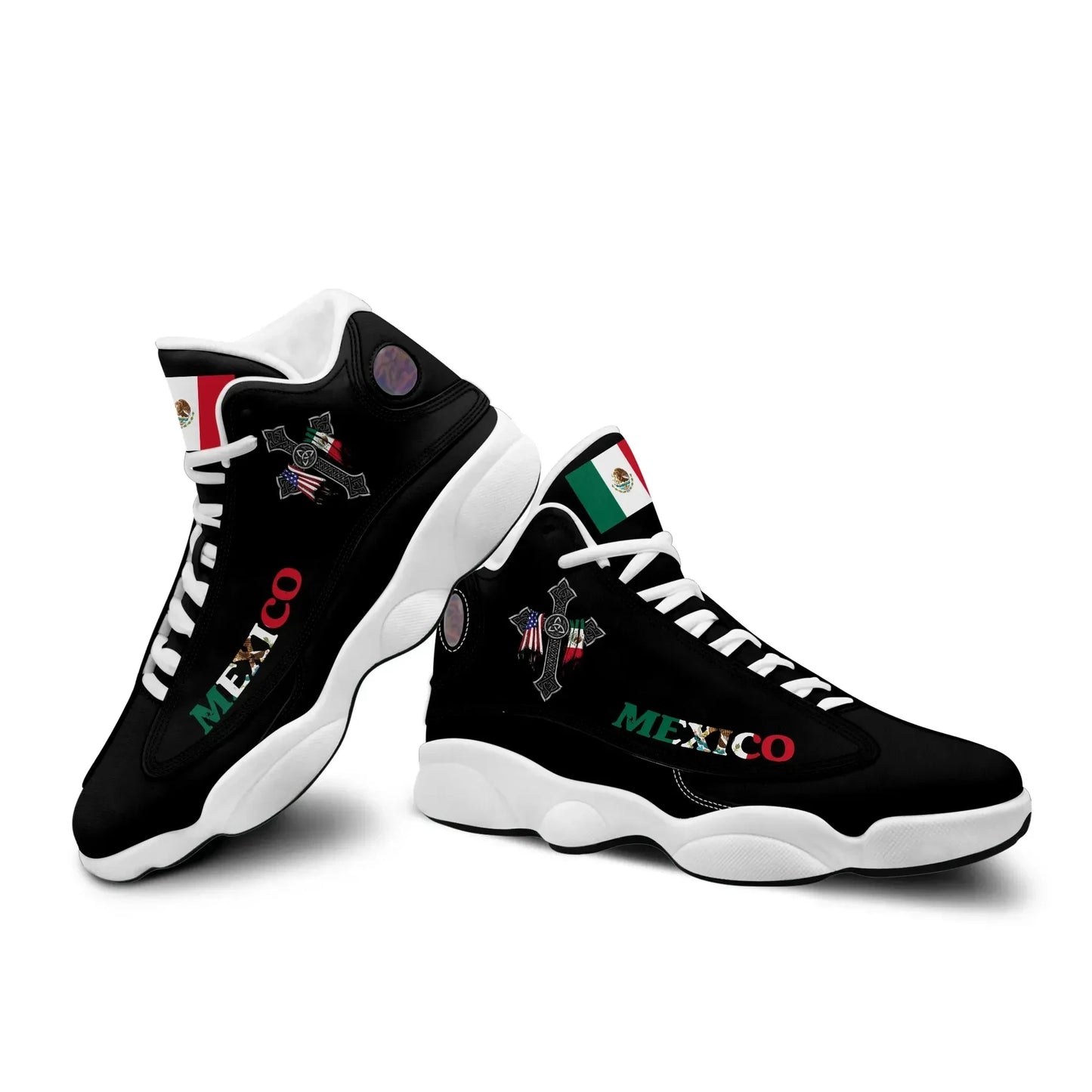 Mexico By Blood High Top Sneakers Shoes