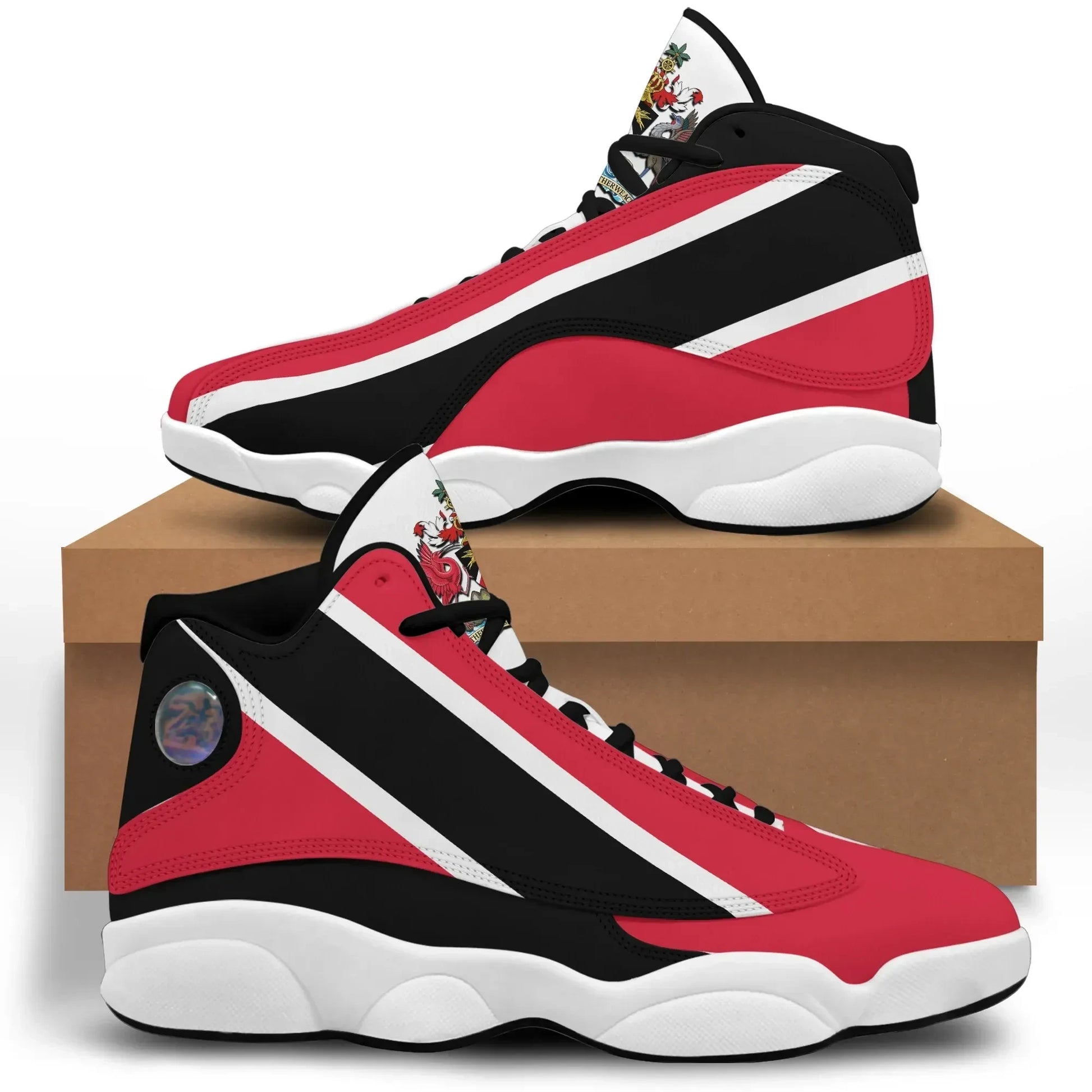Trinidad and Tobago High Top Sneakers Shoes Women's Men's Special Flag