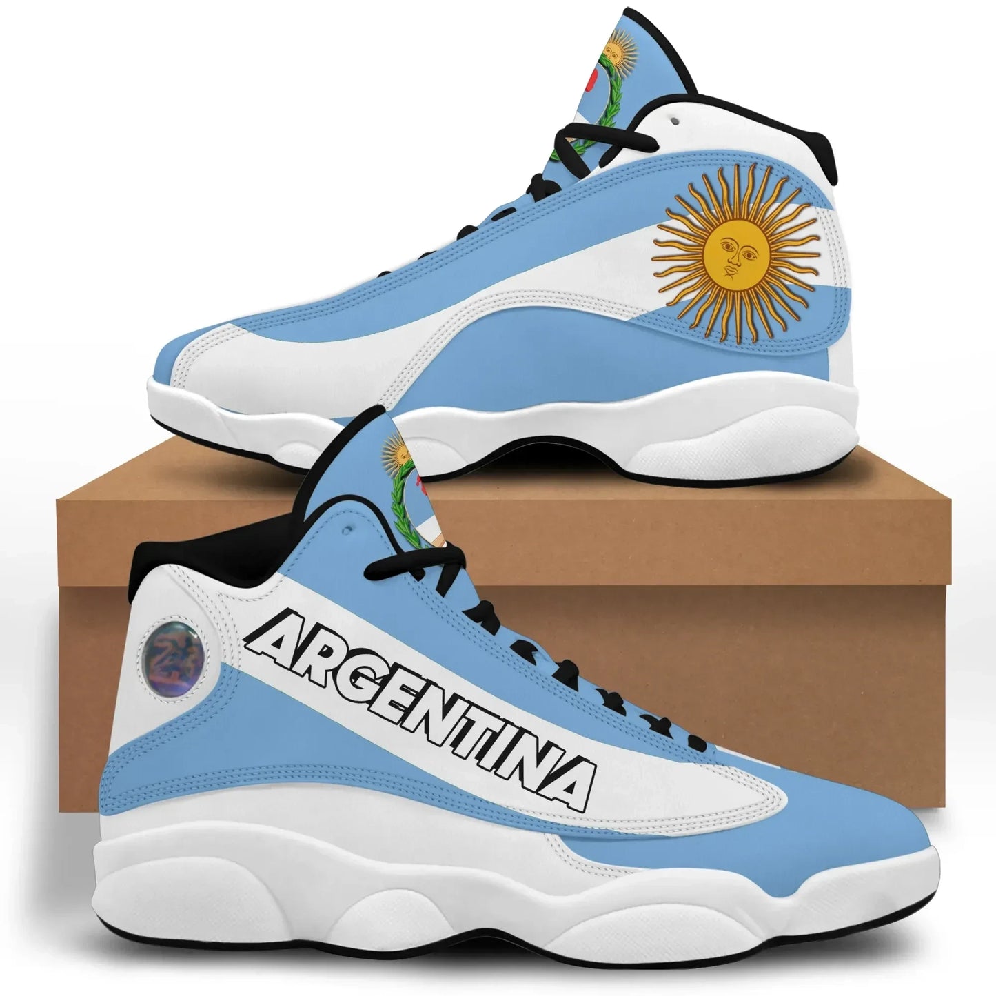 Argentina High Top Sneakers Shoes Women's Men's Special Flag