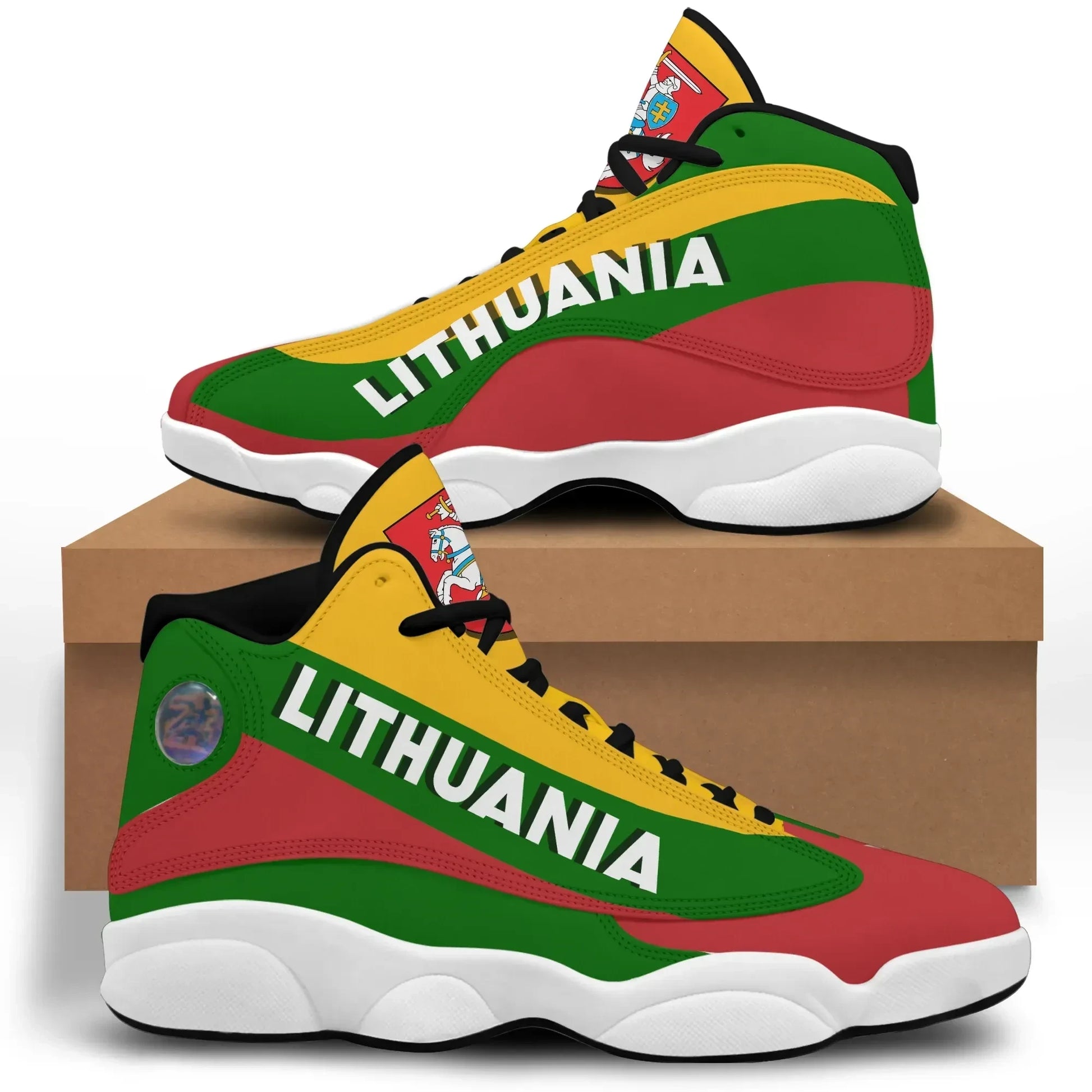 Lithuania High Top Sneakers Shoes Women's Men's Special Flag