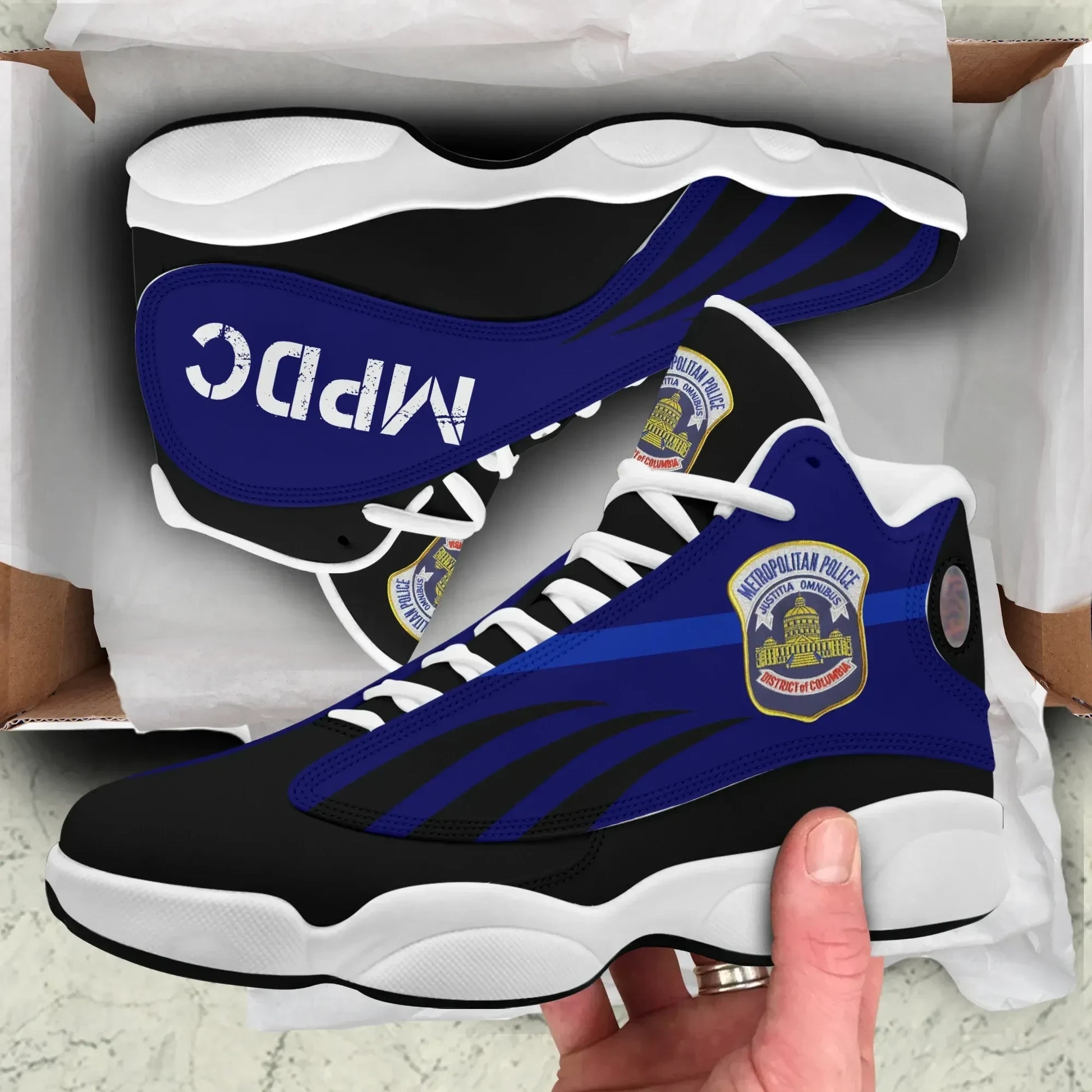 Metropolitan Police Department High Top Sneakers Shoes _Dads