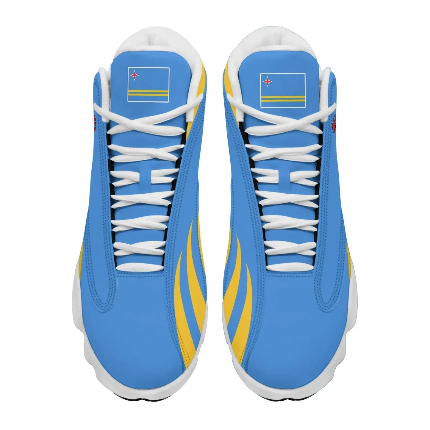 Aruba Flag High Top Sneakers Shoes Women's Men's