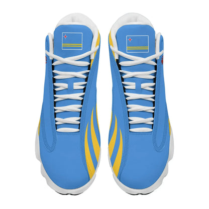 Aruba Flag High Top Sneakers Shoes Women's Men's