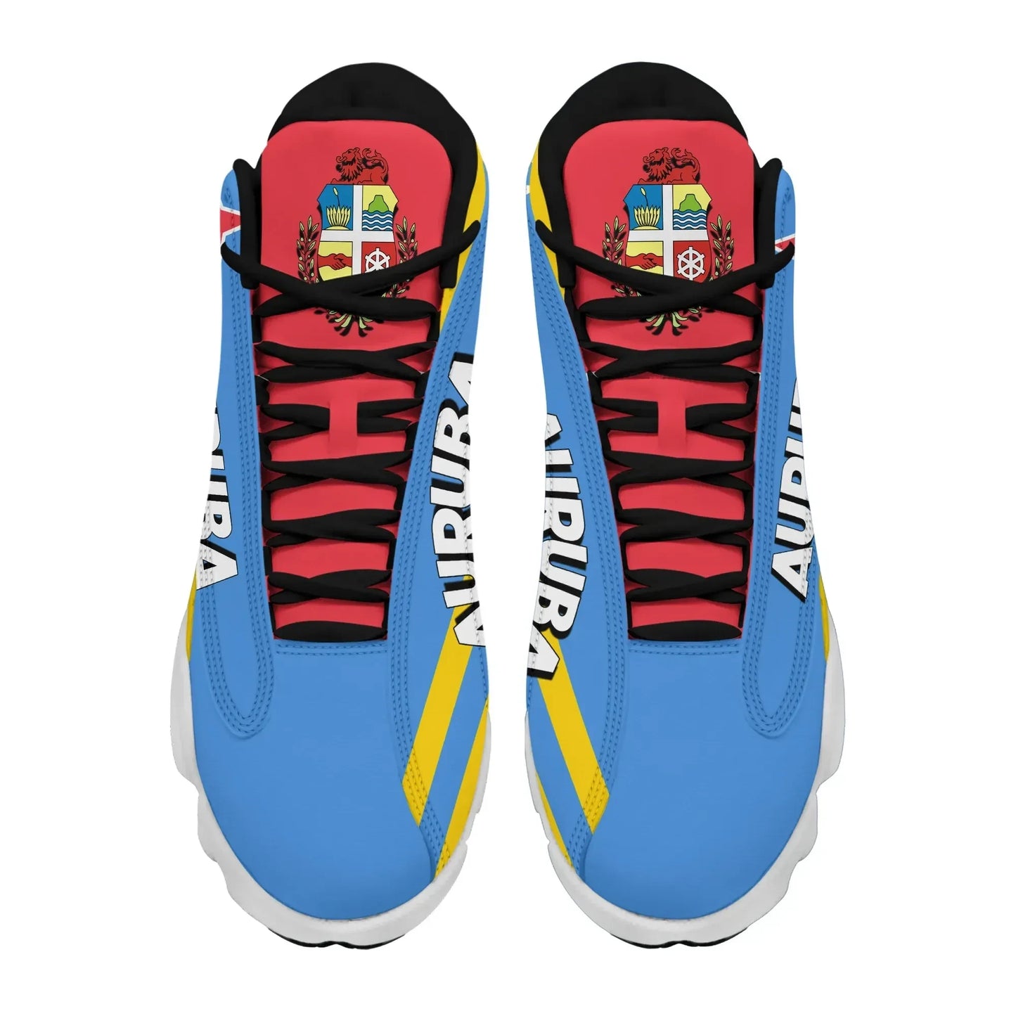 Aruba High Top Sneakers Shoes Women's Men's Special Flag