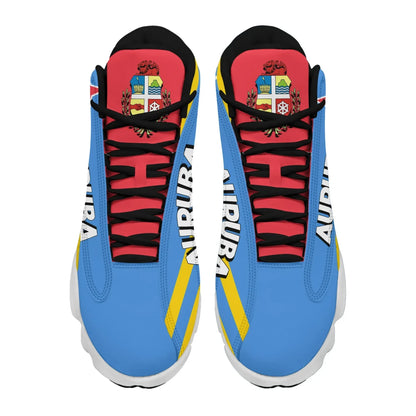 Aruba High Top Sneakers Shoes Women's Men's Special Flag
