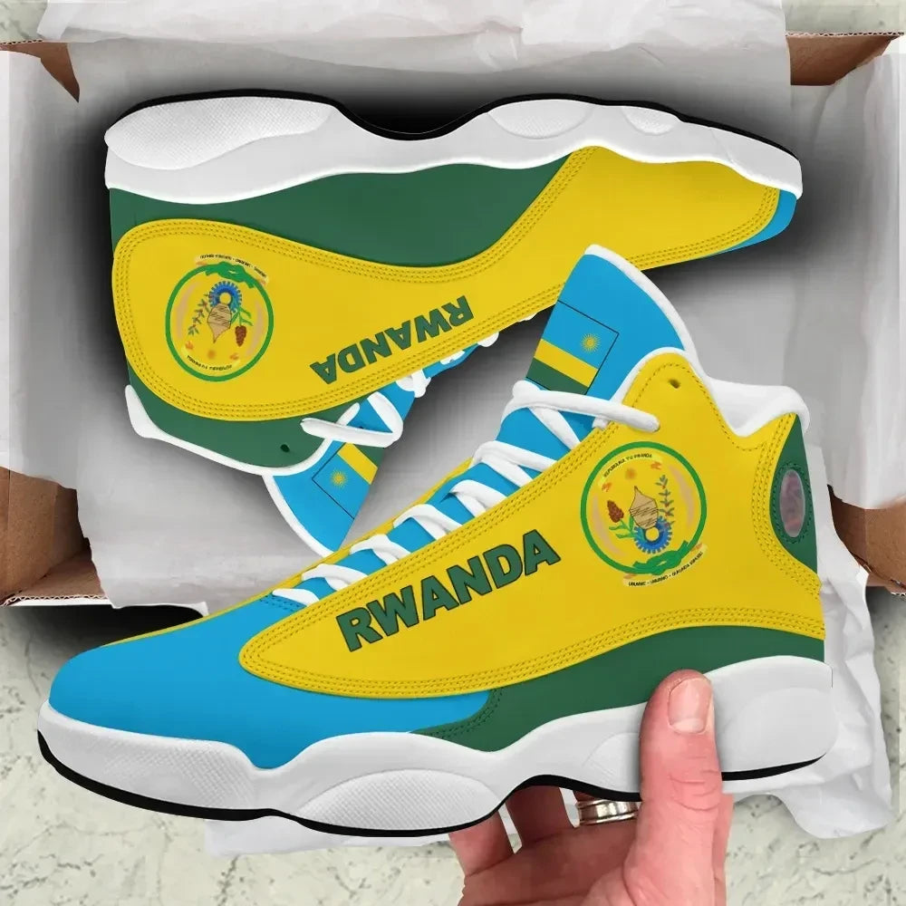 Rwanda High Top Sneakers Shoes Women's Men's