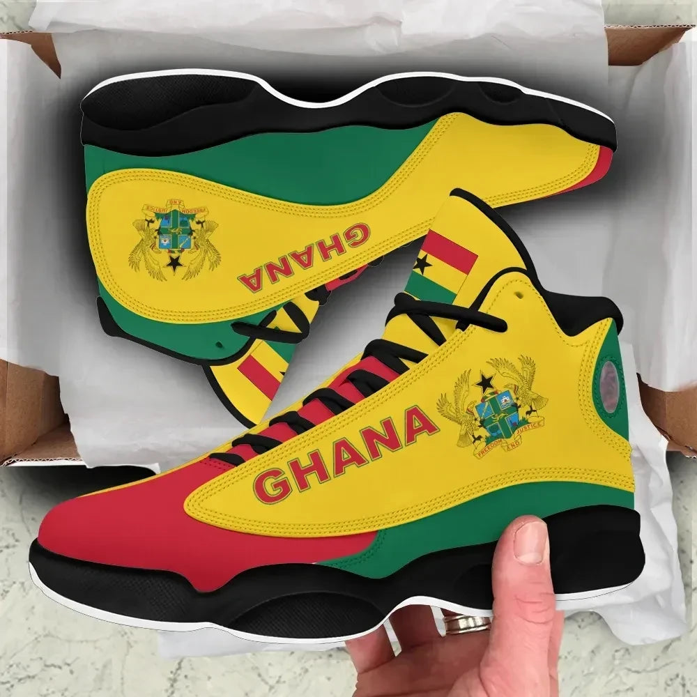 Ghana High Top Sneakers Shoes Women's Men's
