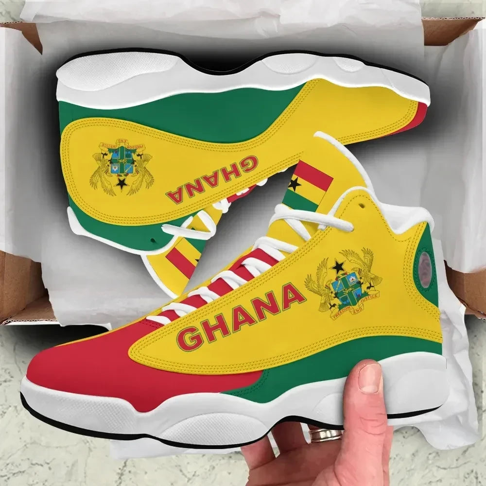 Ghana High Top Sneakers Shoes Women's Men's