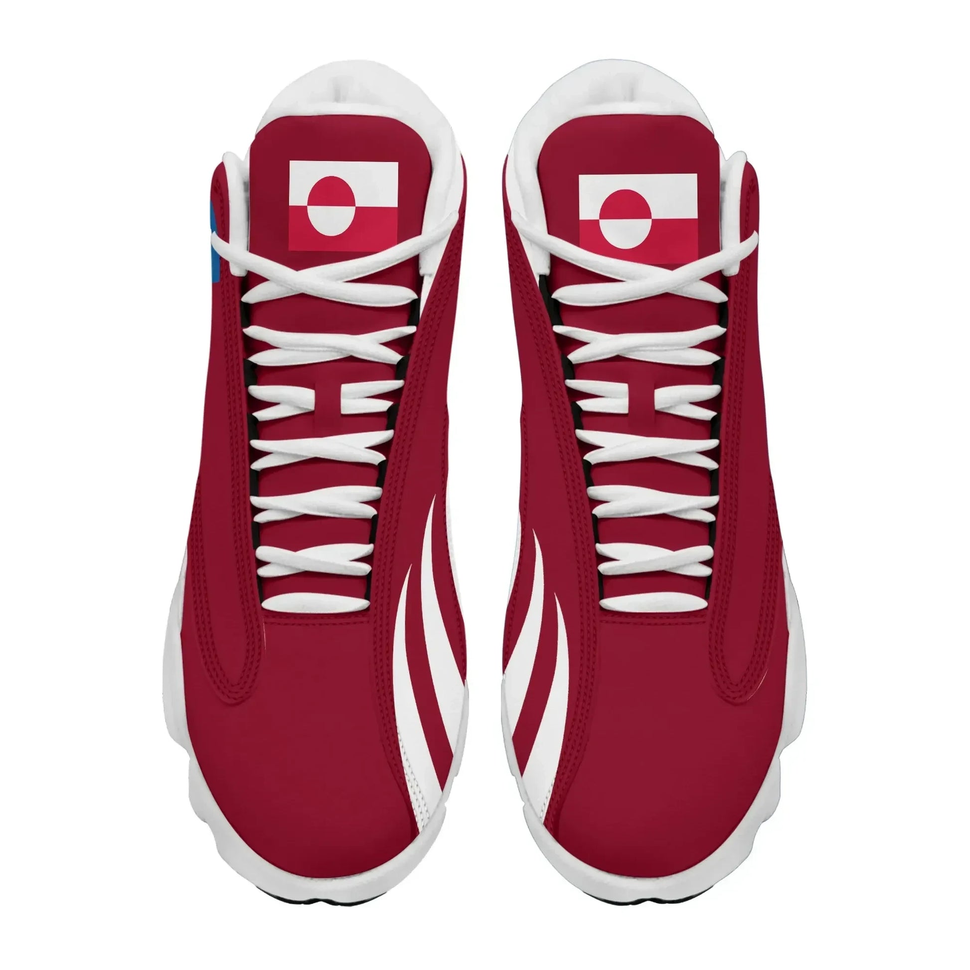 Greenland Flag High Top Sneakers Shoes Women's Men's