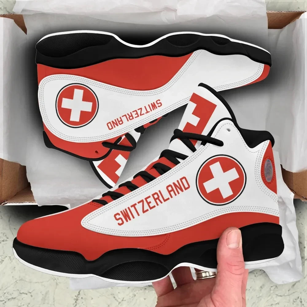 Switzerland High Top Sneakers Shoes Women's Men's