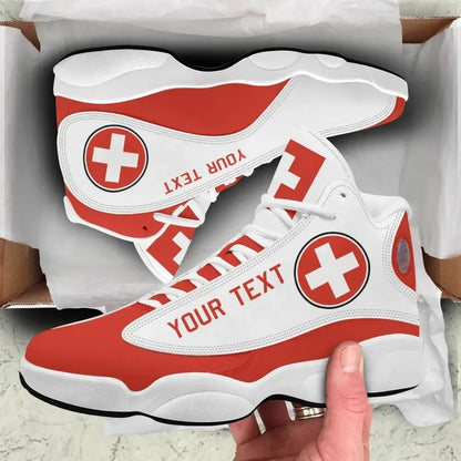 Custom Switzerland High Top Sneakers Shoes Women's Men's
