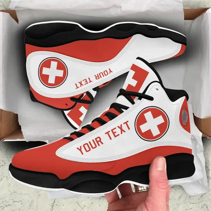 Custom Switzerland High Top Sneakers Shoes Women's Men's