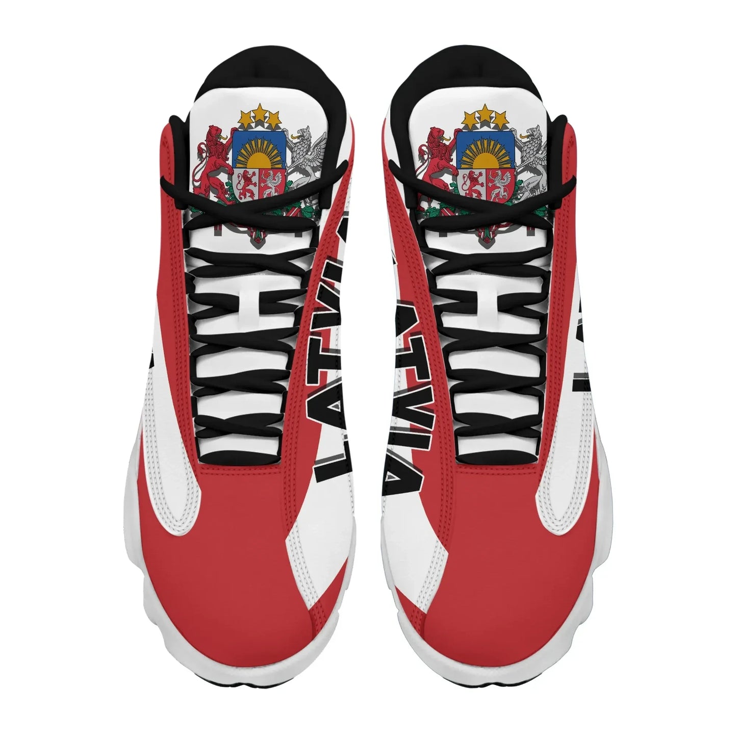 Latvia High Top Sneakers Shoes Women's Men's Special Flag