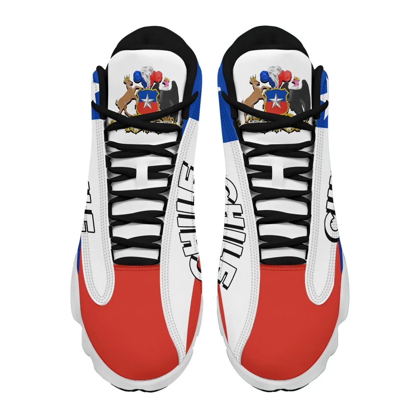 Chile High Top Sneakers Shoes Women's Men's Special Flag