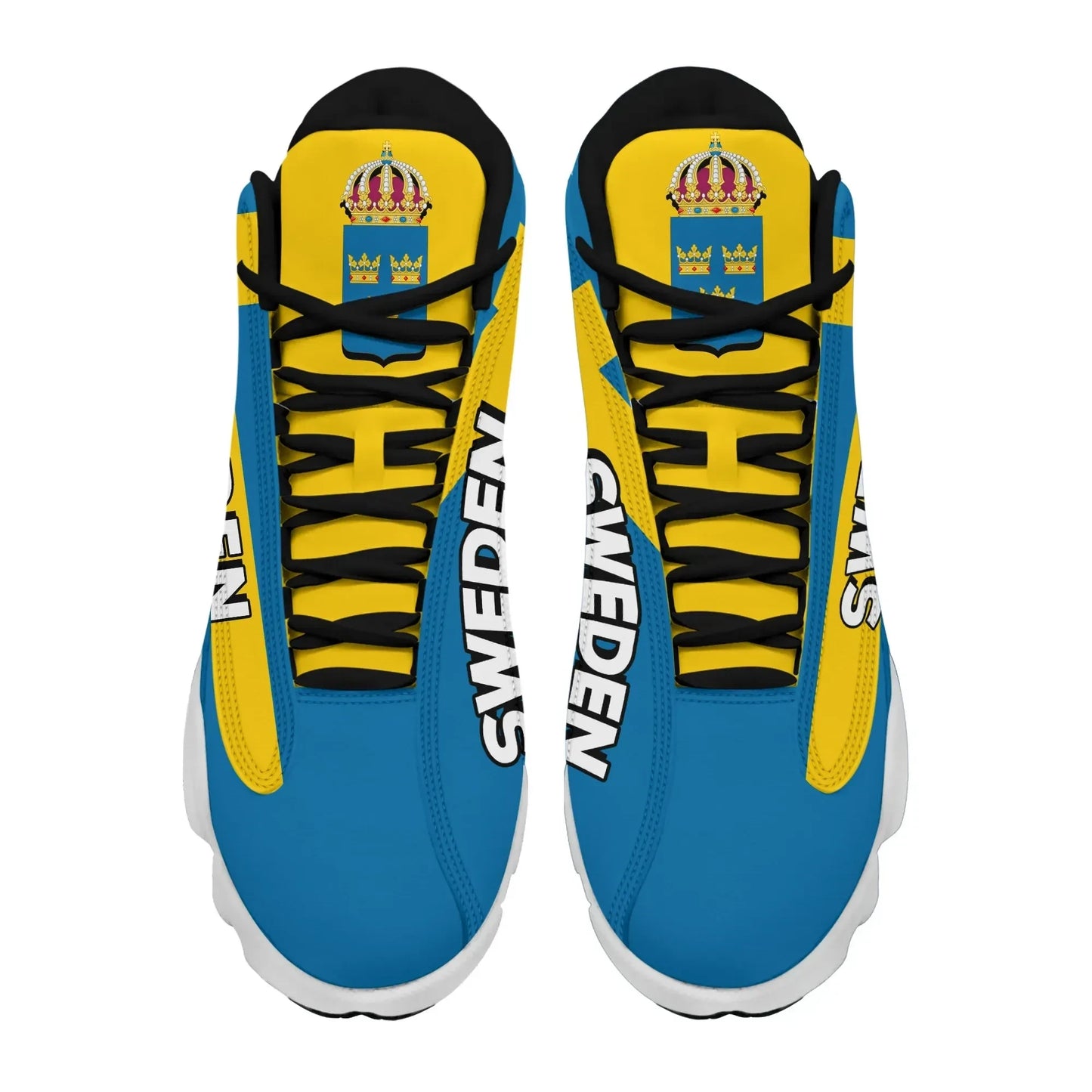 Sweden High Top Sneakers Shoes Women's Men's Special Flag
