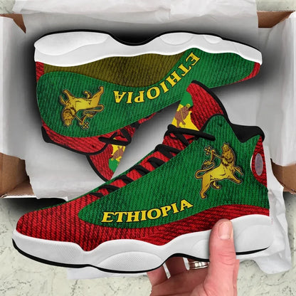 Ethiopia High Top Sneakers Shoes, Ethiopia Lion Rasta