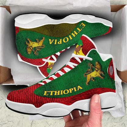 Ethiopia High Top Sneakers Shoes, Ethiopia Lion Rasta