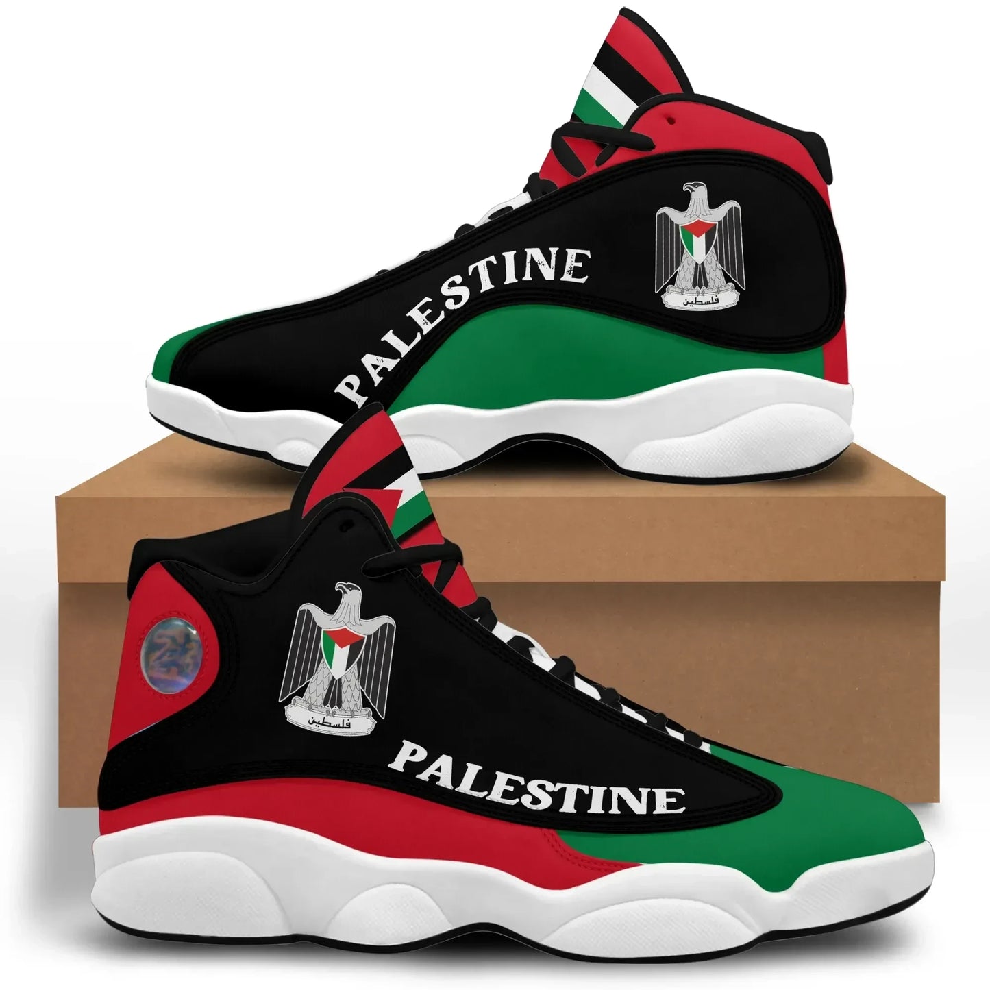 Palestine Coat of Arms High Top Sneakers Shoes