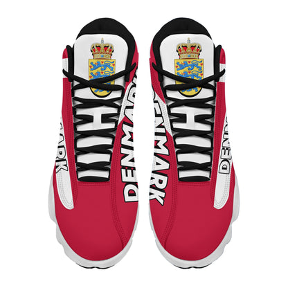Footwear Denmark High Top Sneaker Shoes Women's Men's Special Flag