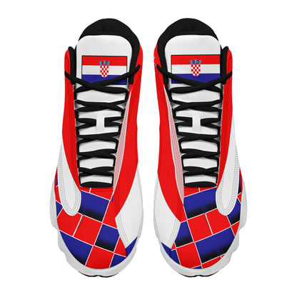 Footwear Croatia High Top Sneaker Shoes Women's Men's Special Flag