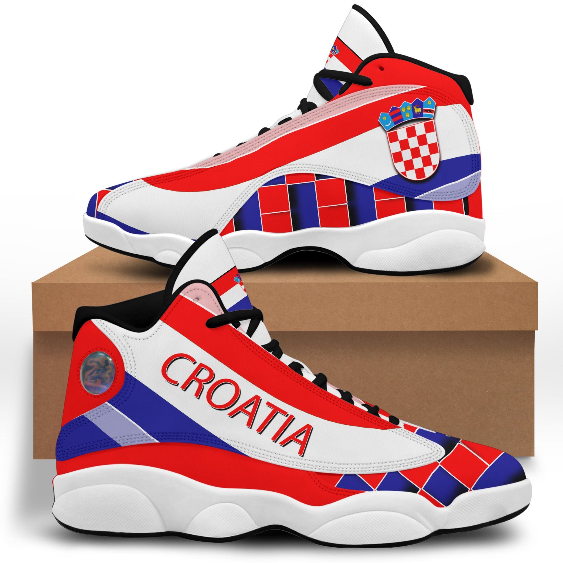 Footwear Croatia High Top Sneaker Shoes Women's Men's Special Flag