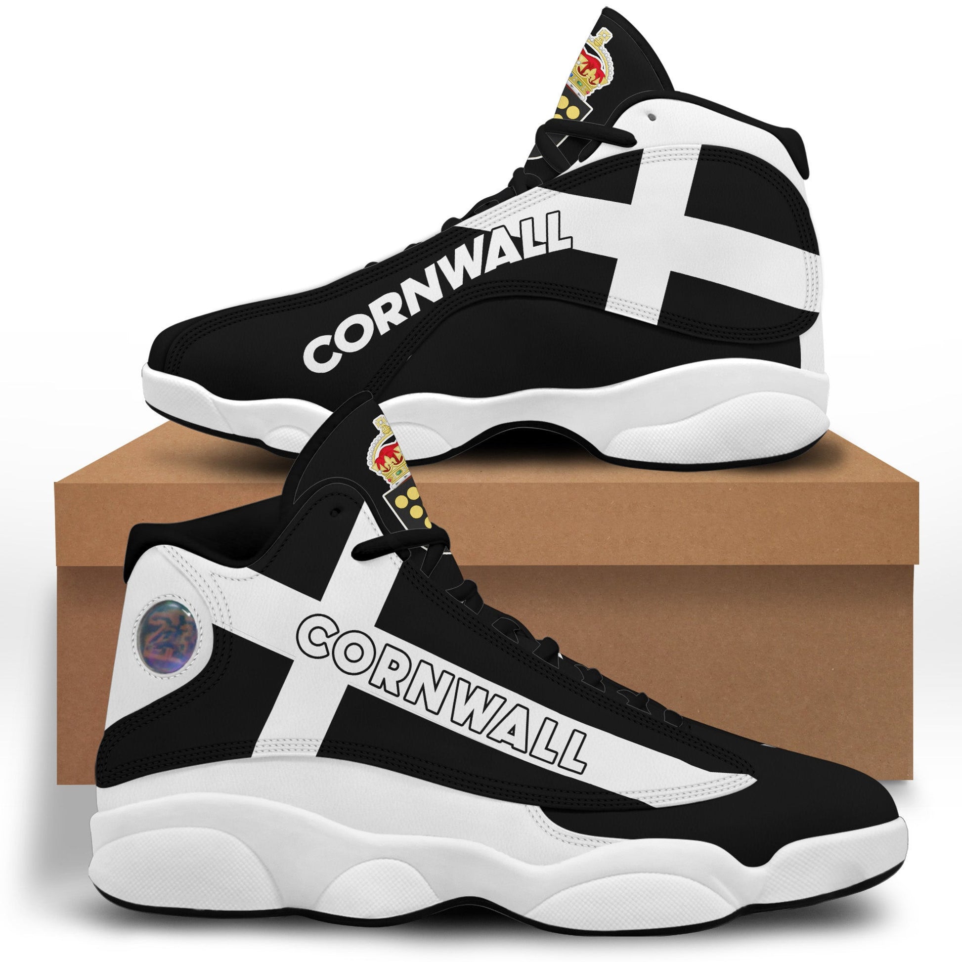 Footwear Cornwall High Top Sneaker Shoes Women's Men's Special Flag