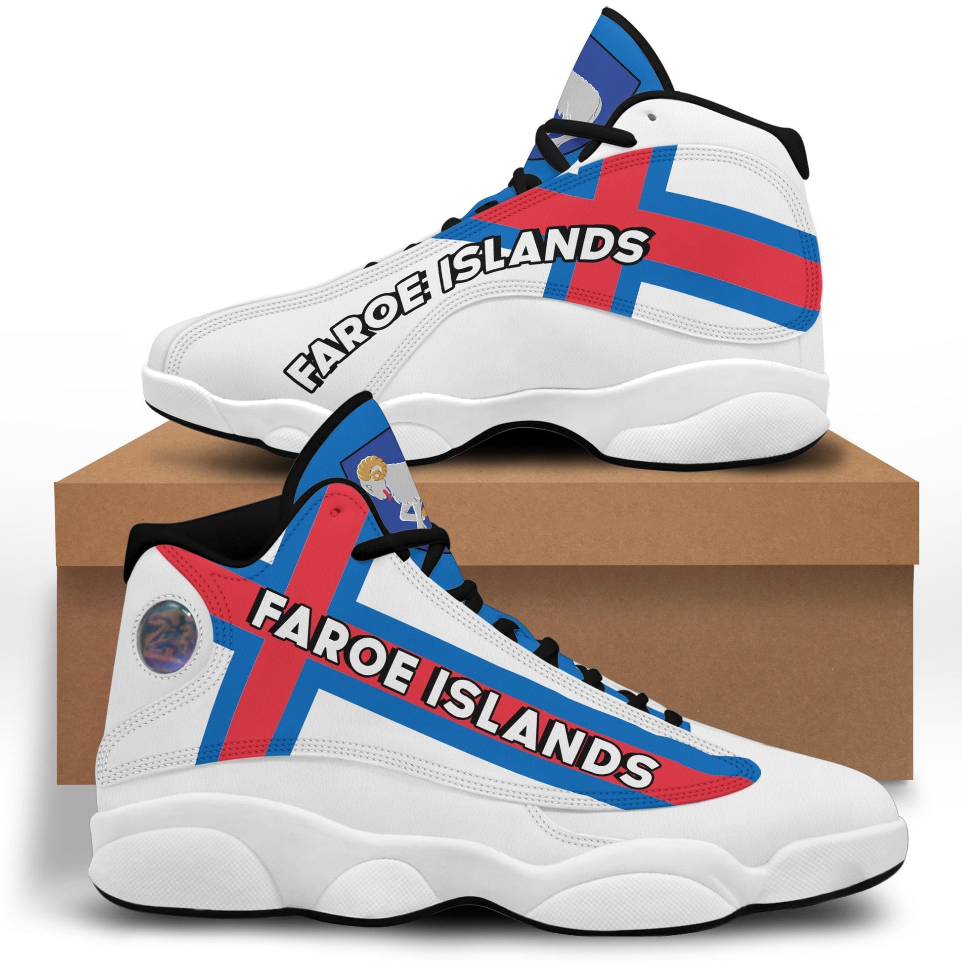 Footwear Faroe Islands High Top Sneaker Shoes Women's Men's Special Flag