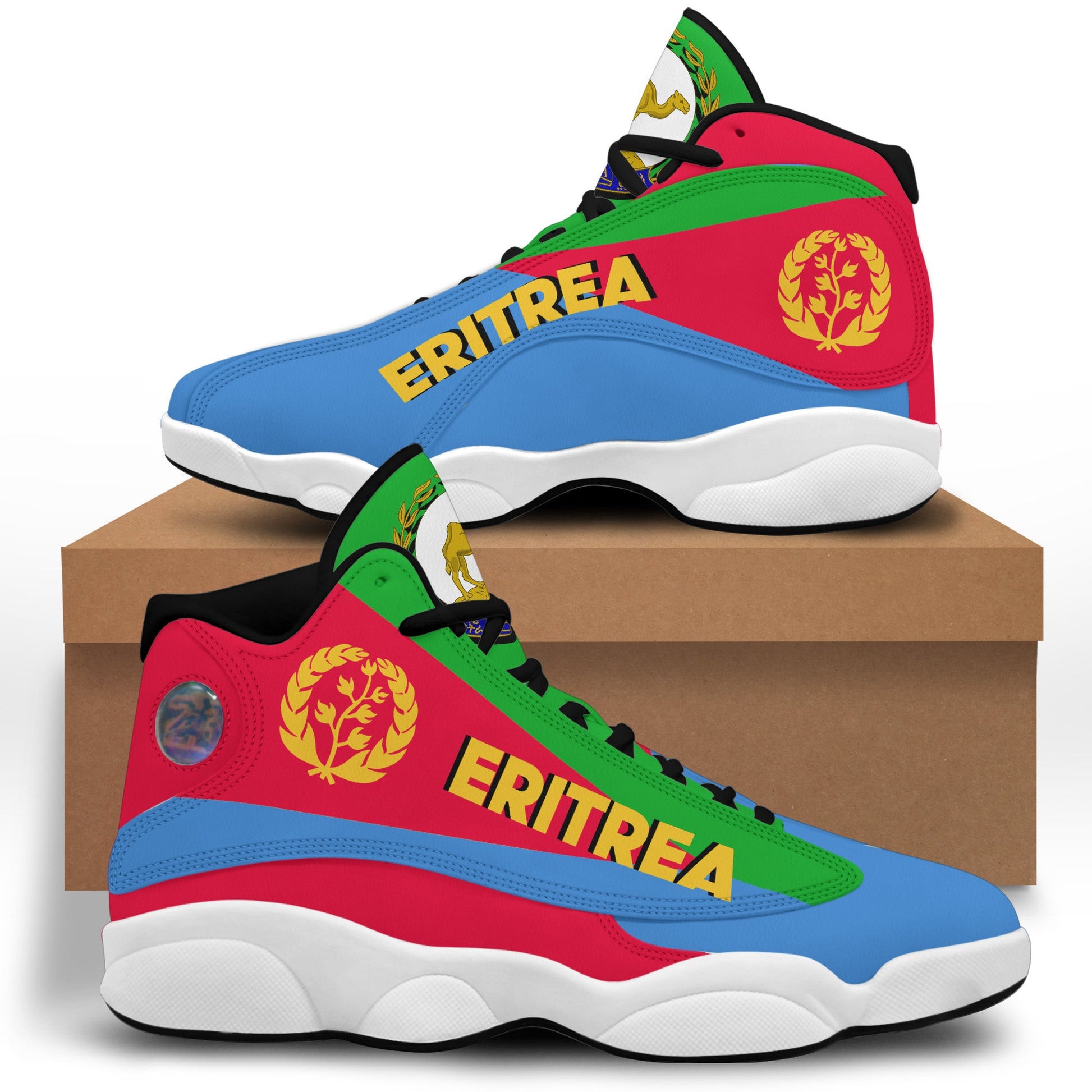 Footwear Eritrea High Top Sneaker Shoes Women's Men's Special Flag