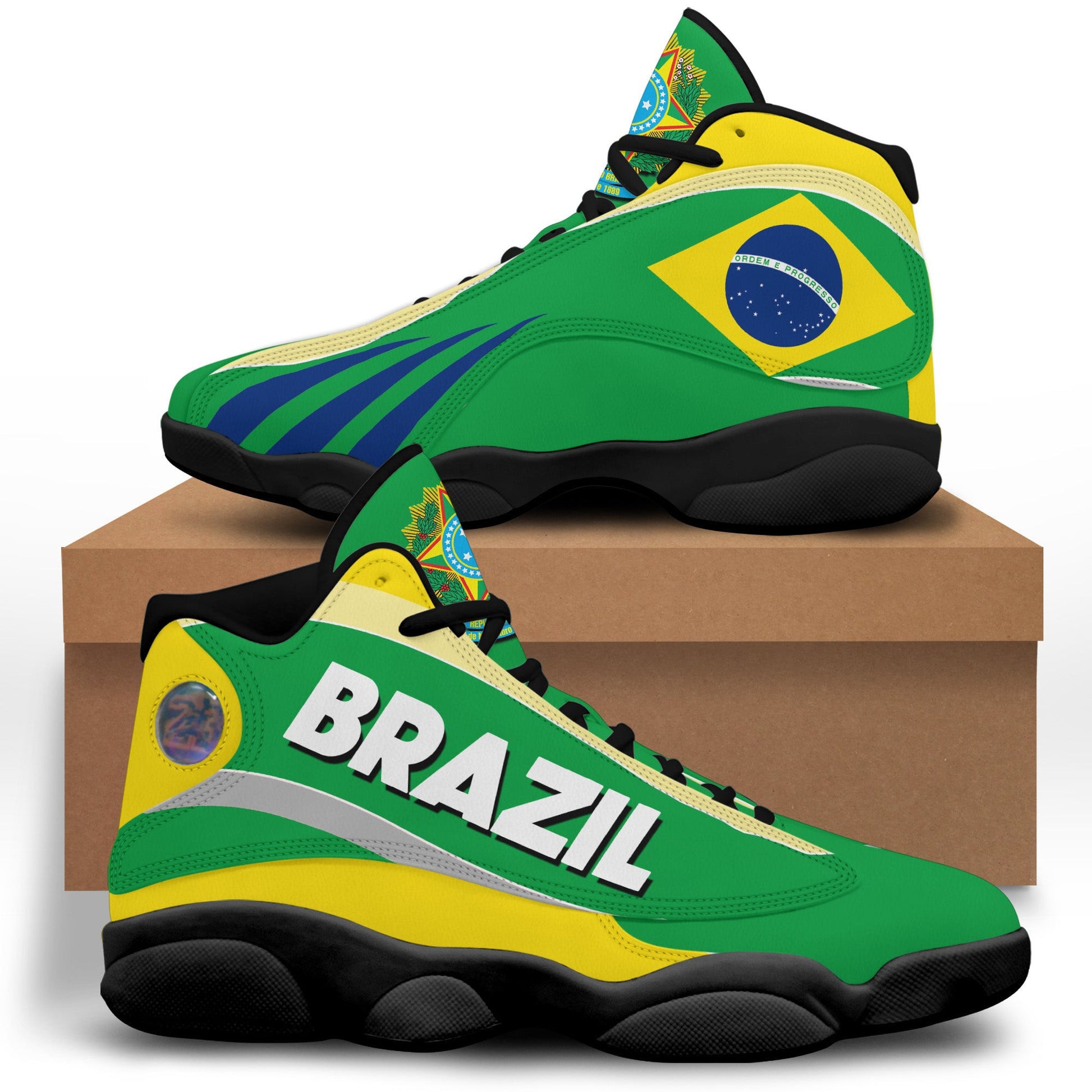 Footwear Brazils High Top Sneaker Shoes Women's Men's Special Flag