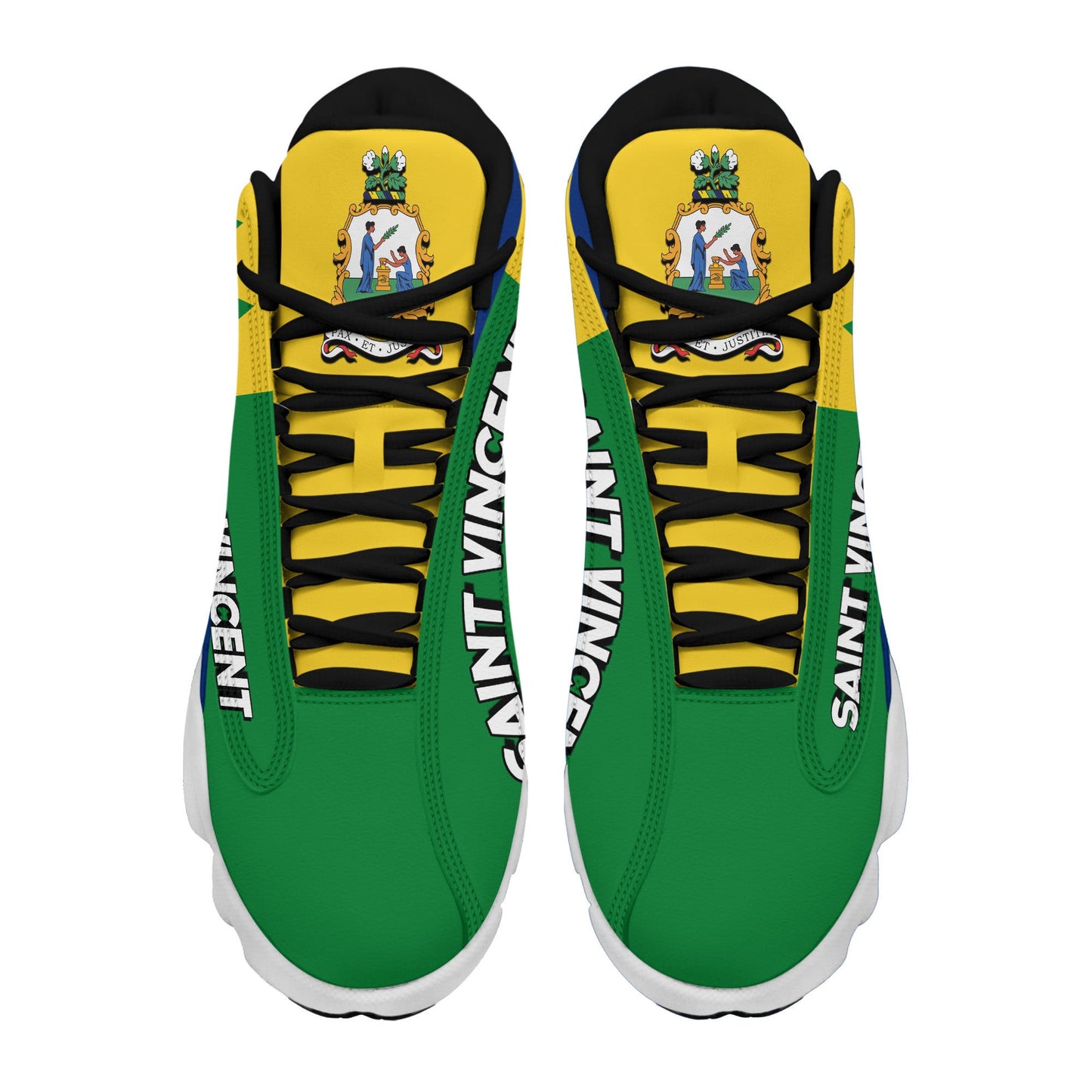 Footwear Saint Vincent and Grenadines High Top Sneaker Shoes Women's Men's Special Flag