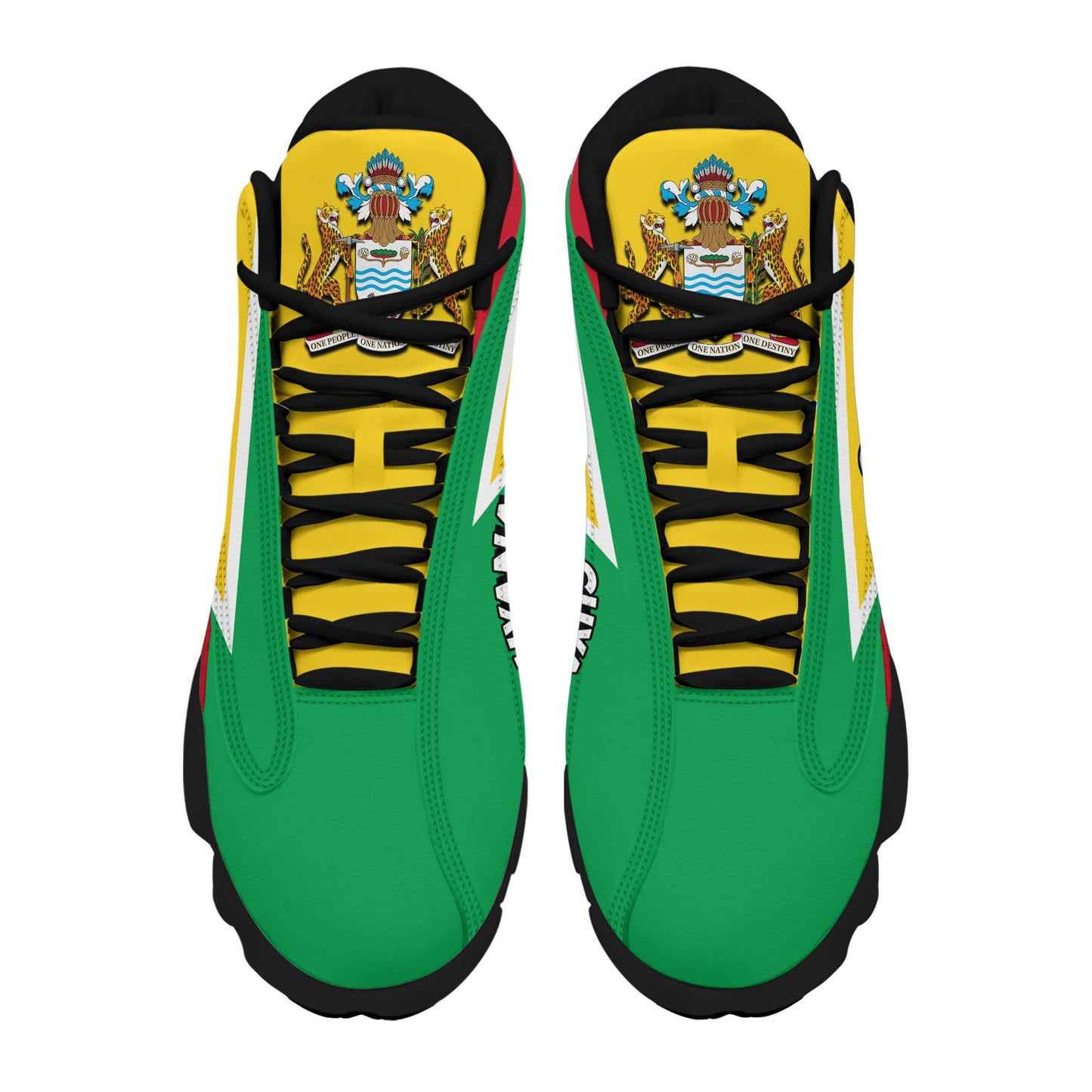 Footwear Guyana High Top Sneaker Shoes Women's Men's Special Flag