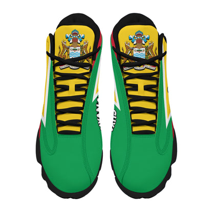 Footwear Guyana High Top Sneaker Shoes Women's Men's Special Flag