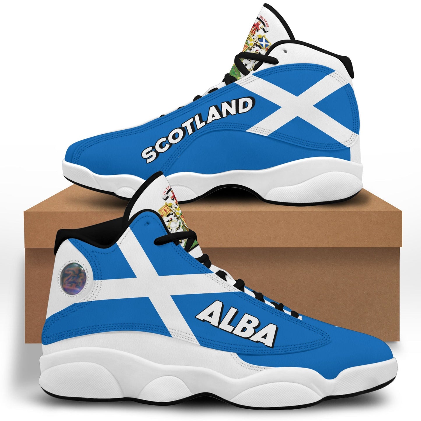Footwear Scotland High Top Sneaker Shoes. Women's Men's Special Flag
