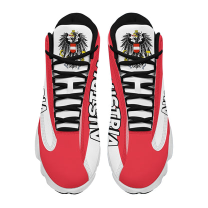 Footwear Austria High Top Sneaker Shoes Women's Men's Special Flag