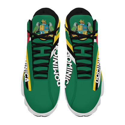 Footwear Dominica High Top Sneaker Shoes Women's Men's Special Flag
