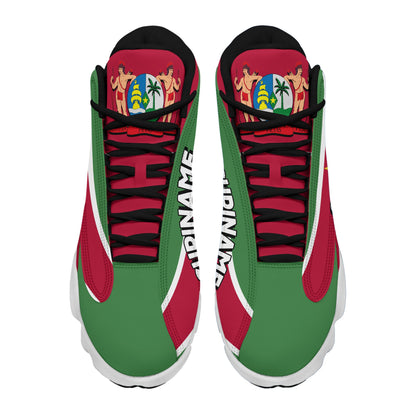 Footwear Suriname High Top Sneaker Shoes Women's Men's Special Flag