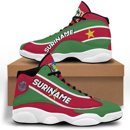 Footwear Suriname High Top Sneaker Shoes Women's Men's Special Flag